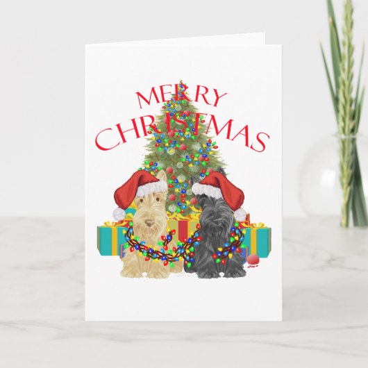 Helfer des Weihnachtsmanns Feiertagskarte (Vorderseite)