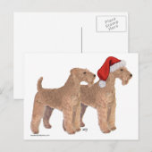 Helfer des Weihnachtsmanns Feiertagspostkarte (Vorne/Hinten)