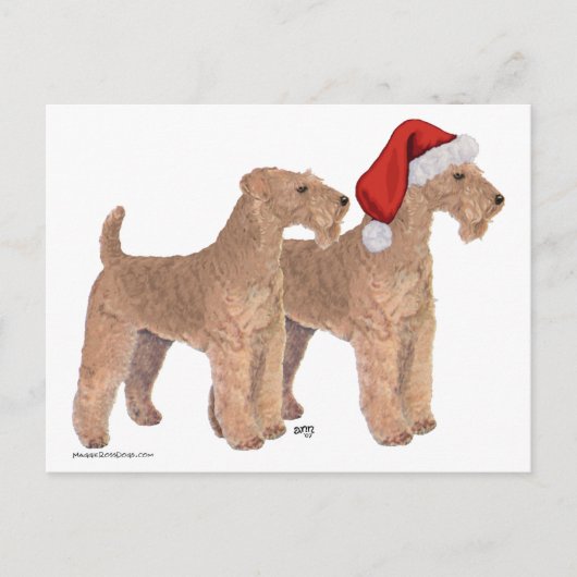 Helfer des Weihnachtsmanns Feiertagspostkarte (Vorderseite)