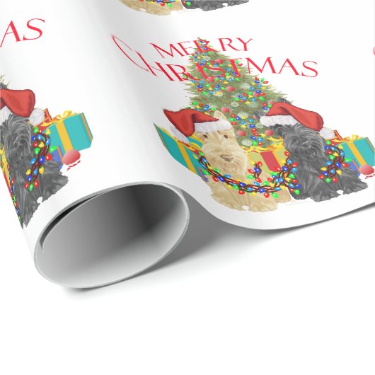 Helfer des Weihnachtsmanns Geschenkpapier (Rolleneckpunkt)