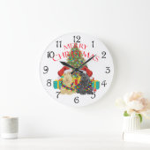 Helfer des Weihnachtsmanns Große Wanduhr (Zuhause)