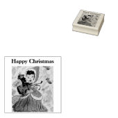 Helfer des Weihnachtsmanns Gummistempel (Stempel)