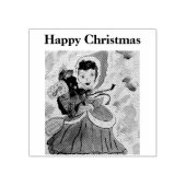 Helfer des Weihnachtsmanns Gummistempel (Prägung)
