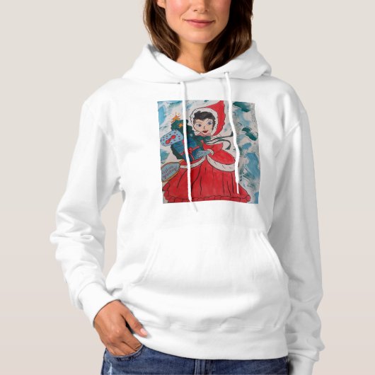 Helfer des Weihnachtsmanns Hoodie (Vorderseite)