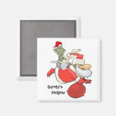 Helfer des Weihnachtsmanns Magnet (Vorderseite/Rückseite)