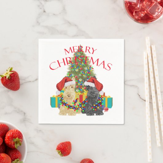 Helfer des Weihnachtsmanns Serviette (Beispiel)