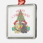 Helfer des Weihnachtsmanns Silbernes Ornament (Links)