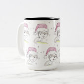 Helfer des Weihnachtsmanns Zweifarbige Tasse (Vorderseite Links)