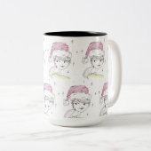 Helfer des Weihnachtsmanns Zweifarbige Tasse (VorderseiteRechts)