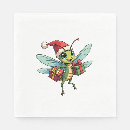 Helfer des Weihnachtsmeisters Serviette (Vorderseite)