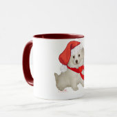 Helfer-Puppy-Poodle / Bichon-Mix Tasse (Vorderseite Links)