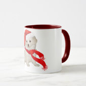 Helfer-Puppy-Poodle / Bichon-Mix Tasse (VorderseiteRechts)