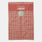 Helfer rot und grün fröhlich geschirrtuch (Vertikal)