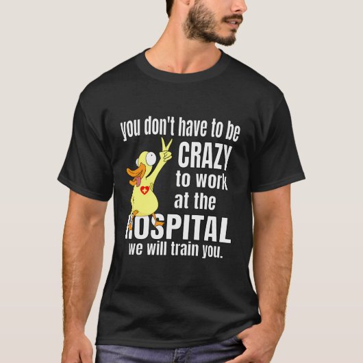 Helferin der Gesundheitsfürsorge spendet Funny Med T-Shirt (Vorderseite)