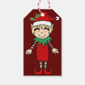 Helferjunge Elf Geschenkanhänger (Vorderseite)