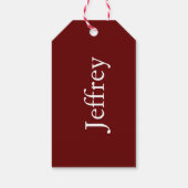 Helferjunge Elf Geschenkanhänger (Rückseite)