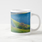 Helford Durchgang Cornwall Jumbo-Tasse (Rechts)