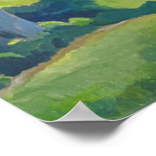 Helford Pass Cornwall Poster (Ecke)