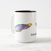 Helfrichs Dartfish, Nemateleotris helfrichi Zweifarbige Tasse (Vorderseite Links)
