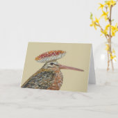 Helga die Holzcockkarte Karte (Gelbe Blume)