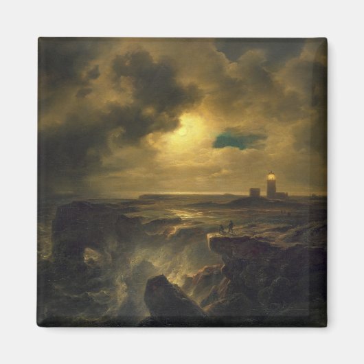 Helgoland in Mondlicht, 1851 Magnet (Vorne)