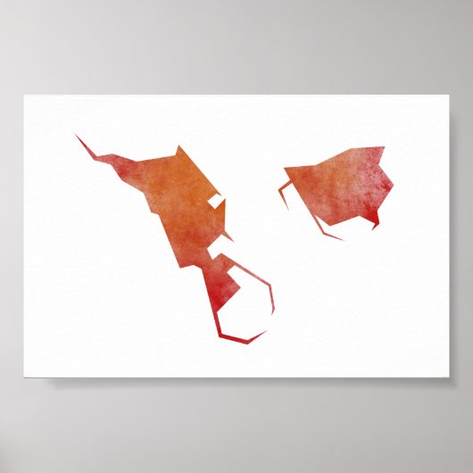 Helgoland Map Poster (Vorne)