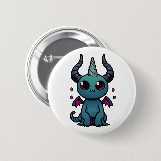 Helhorn der Demonic Unicorn-Taste Button (Vorne & Hinten)