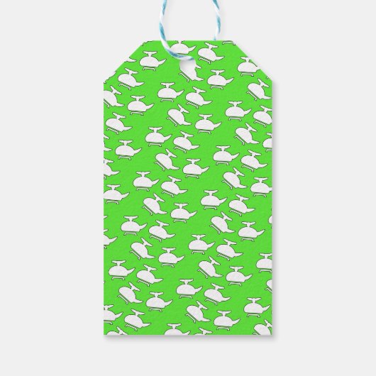 Heli Birthday Party Geschenkanhänger (Rückseite)