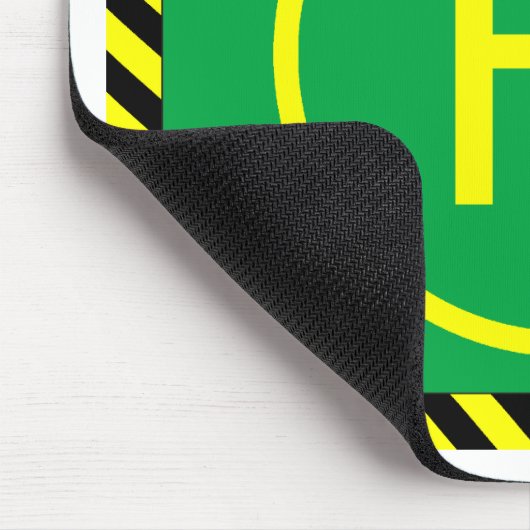 Heli Landeplatz Mousepad (Ecke)