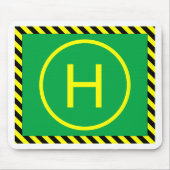 Heli Landeplatz Mousepad (Vorne)