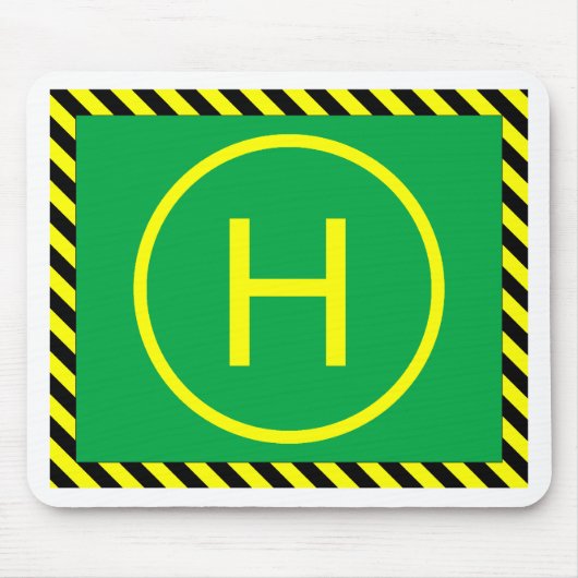 Heli Landeplatz Mousepad (Vorne)