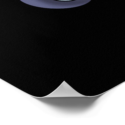 Heli-llujah Funny Helicopter Pun Dark BG Poster (Ecke)