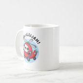 Heli-llujah Funny Helicopter Pun Kaffeetasse (Vorderseite Links)