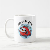 Heli-llujah Funny Helicopter Pun Kaffeetasse (Links)