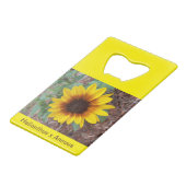 Helianthus Annuus Flaschenöffner (Vorderseite Schrägansicht)