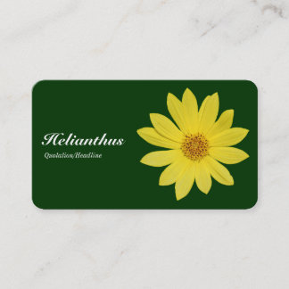 Helianthus - Dunkelgrün Visitenkarte