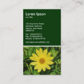 Helianthus - Dunkelgrün Visitenkarte (Rückseite)