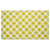 Helianthus 'Lemon Queen' Muster - Weiß Stoff (Fat Quarter (45,7 x 55,9 cm))