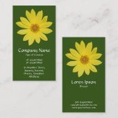 Helianthus 'Lemon Queen' Sonnenblume - Forest Gree Visitenkarte (Vorne/Hinten)
