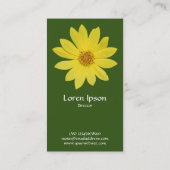 Helianthus 'Lemon Queen' Sonnenblume - Forest Gree Visitenkarte (Rückseite)