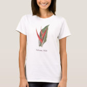 Heliconia 1800 Vintager botanischer T - Shirt (Vorderseite)
