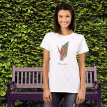 Heliconia 1800 Vintager botanischer T - Shirt