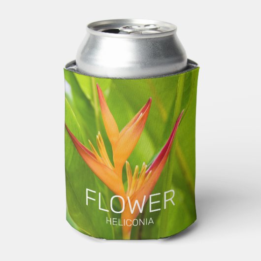 Heliconia Blume Design der Pflanze Dosenkühler (Kanne Vorderseite)