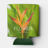 Heliconia Blume Design der Pflanze Dosenkühler (Rückseite)