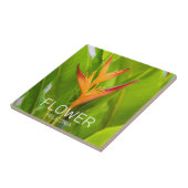 Heliconia Blume Design der Pflanze Fliese (Seite)