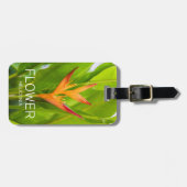 Heliconia Blume Design der Pflanze Gepäckanhänger (Vorderseite horizontal)