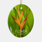 Heliconia Blume Design der Pflanze Keramik Ornament (Rechts)
