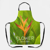 Heliconia Blume Design der Pflanze Schürze (Vorderseite)