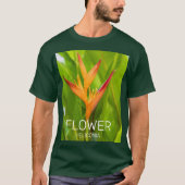 Heliconia Blume Design der Pflanze T-Shirt (Vorderseite)