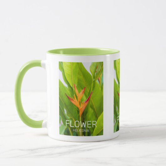 Heliconia Blume Design der Pflanze Tasse (Links)